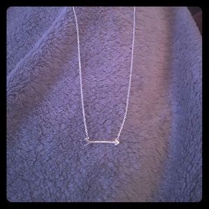Stella & Dot On the Mark Silver Necklace